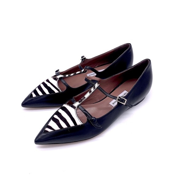 🦓 NEW! TABITHA SIMMONS FLATS SIZE 35 - Picture 2 of 7